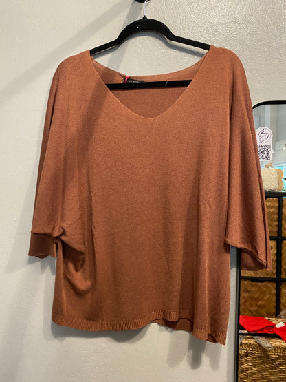 Italy Brown Knit Top