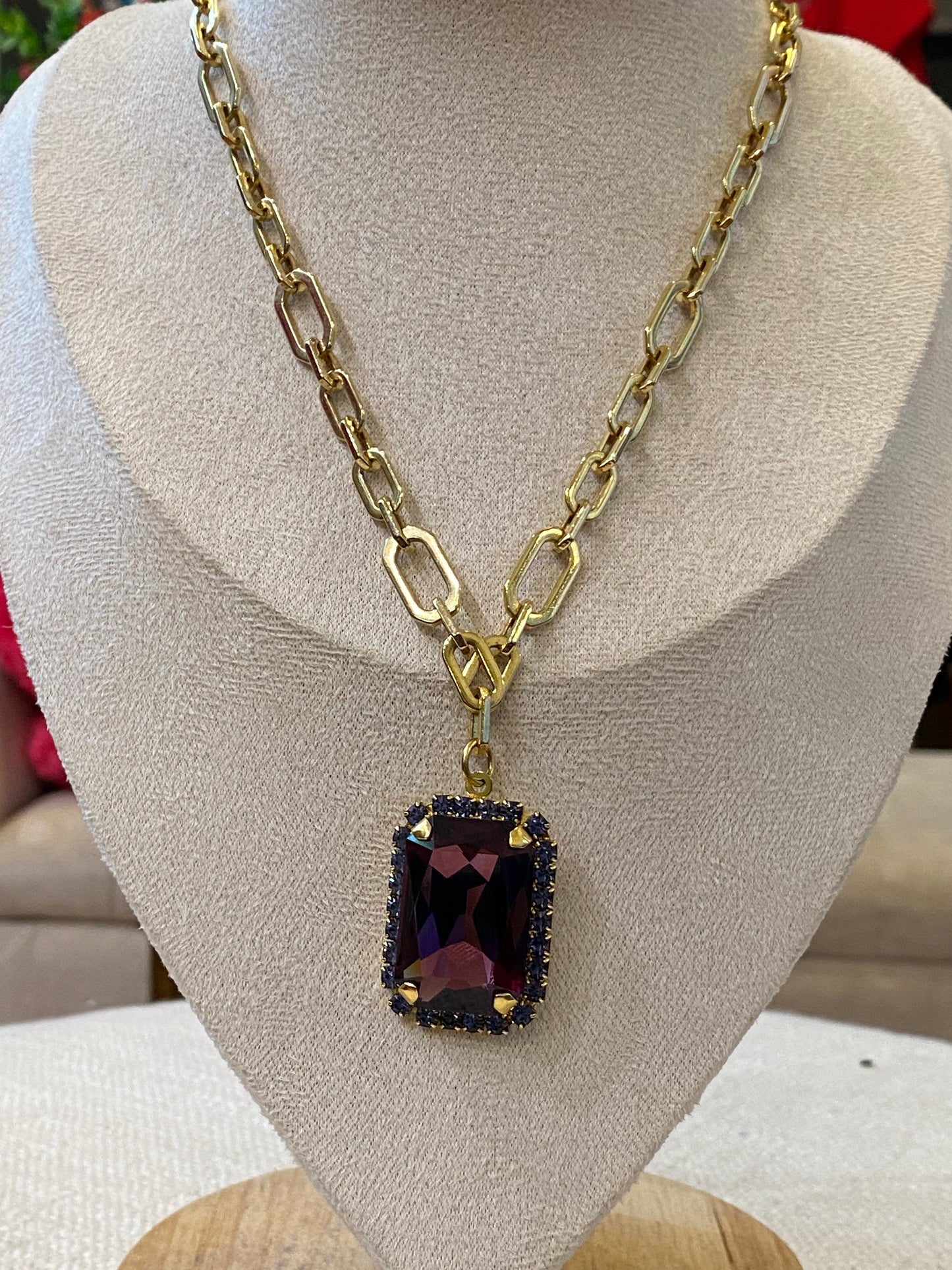 TOVA Mini Soleil Amethyst Necklace