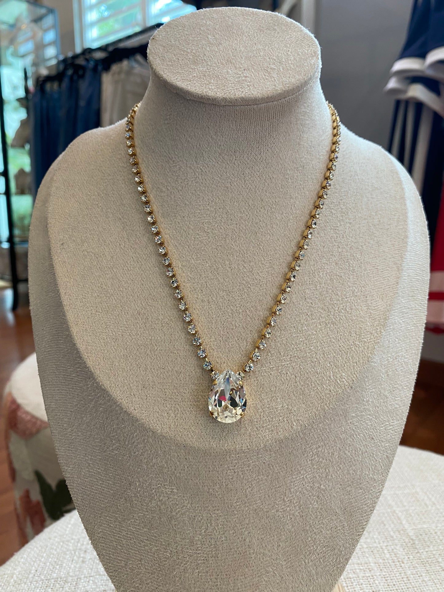 TOVA Milli Necklace in Clear