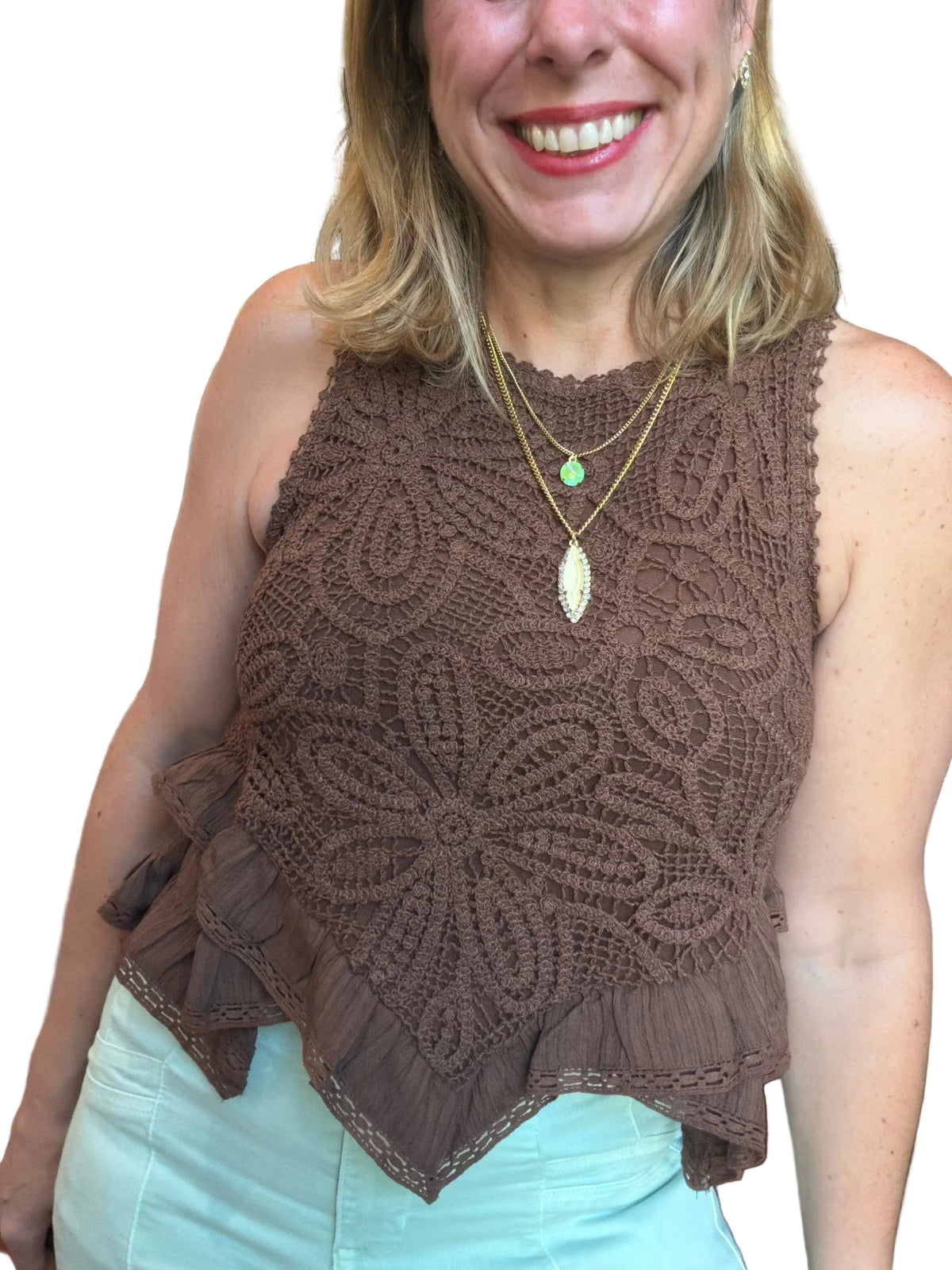 Floral Embroidered Knit Top