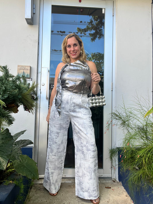 Shimmer Wide Leg Pants