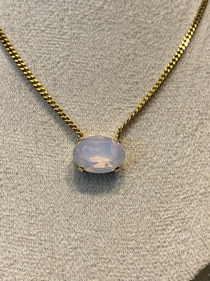 TOVA Iza Necklace in Light Pink