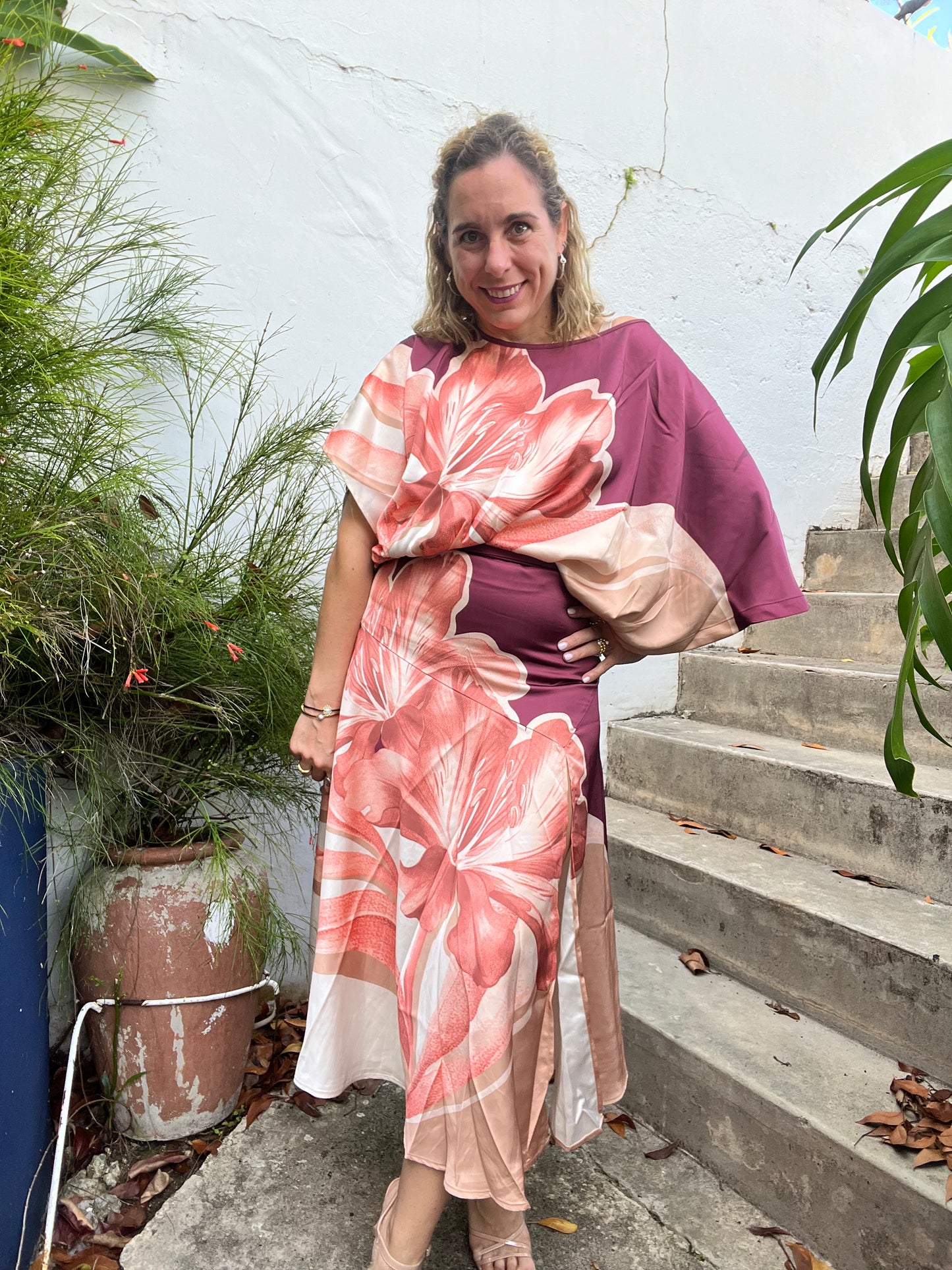 Satin Floral Set