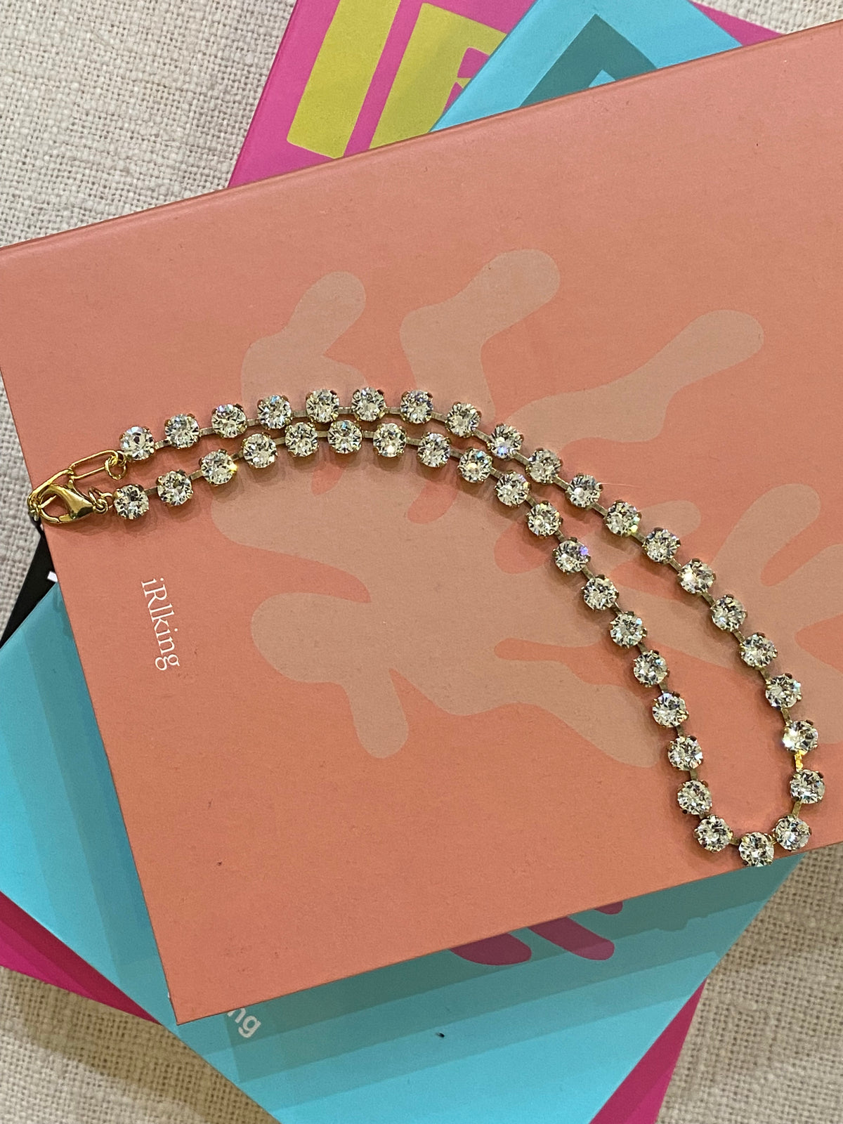 TOVA Sarina Necklace in Solids Clear