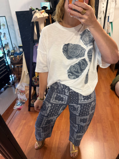 Flower patch top