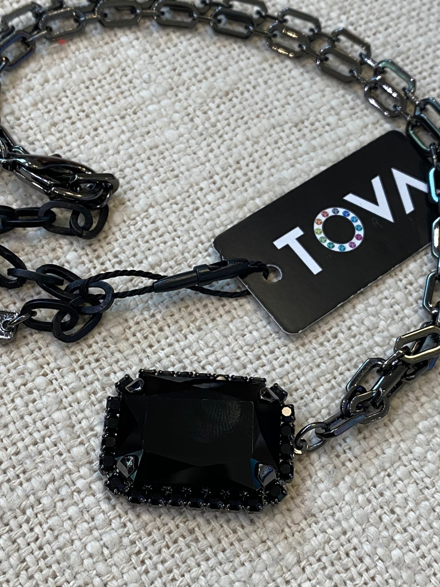 TOVA Black Sky Mini Soleil Necklace