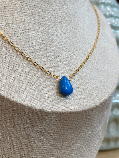 Indigo- Sofia Necklace in Ceruleite