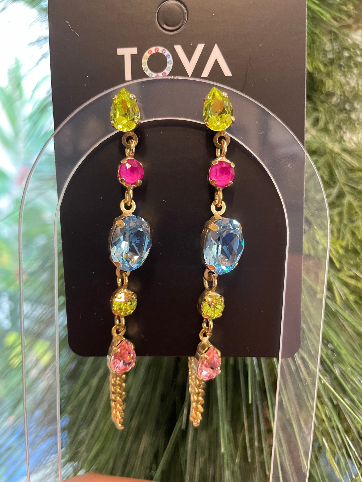 Tova Neon Double Earrings