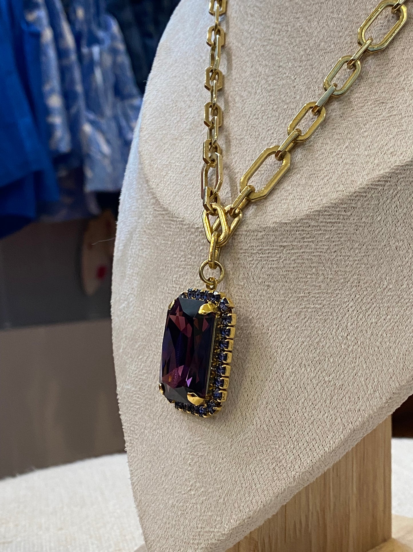 TOVA Mini Soleil Amethyst Necklace