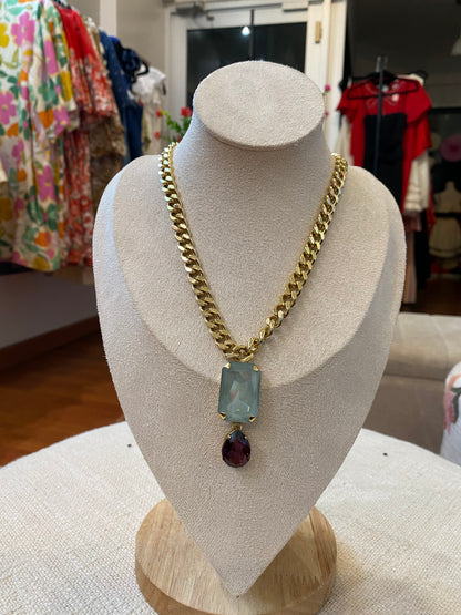 TOVA Ashe 2 Stone Necklace