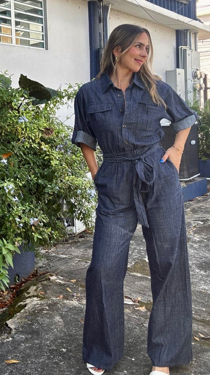 Button-down Jumpsuit