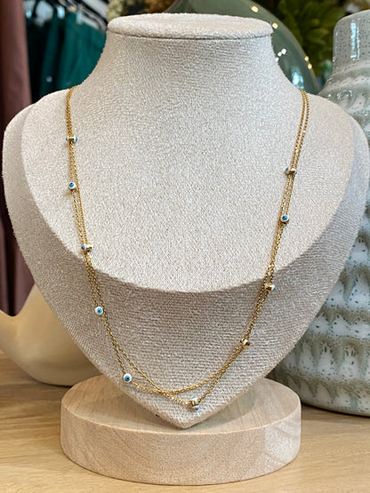 Indigo- Ojitos Necklace