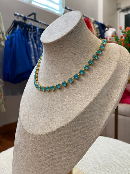 TOVA Oakland Teal Ignite Necklace