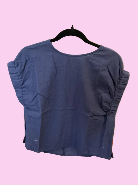Navy Loose Top