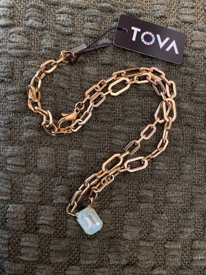 TOVA Dereka Necklace in Mint