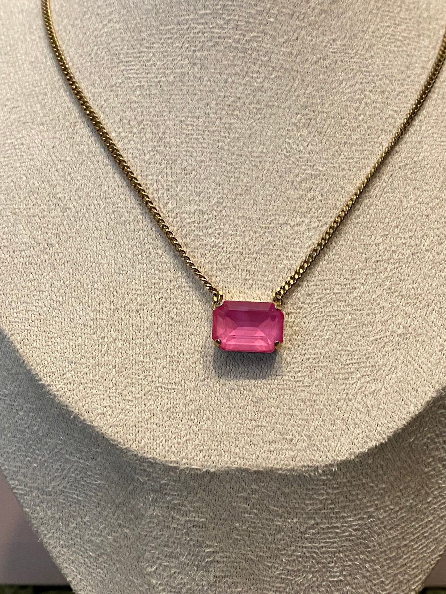 TOVA Rubin Necklace in Pink