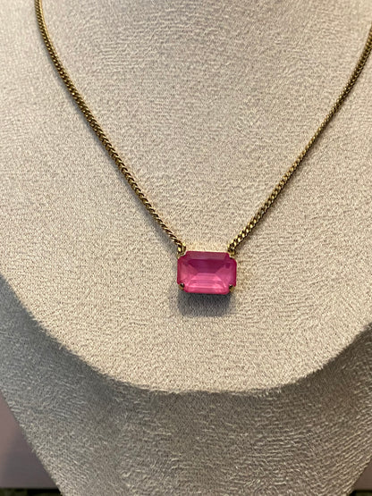 TOVA Rubin Necklace in Pink