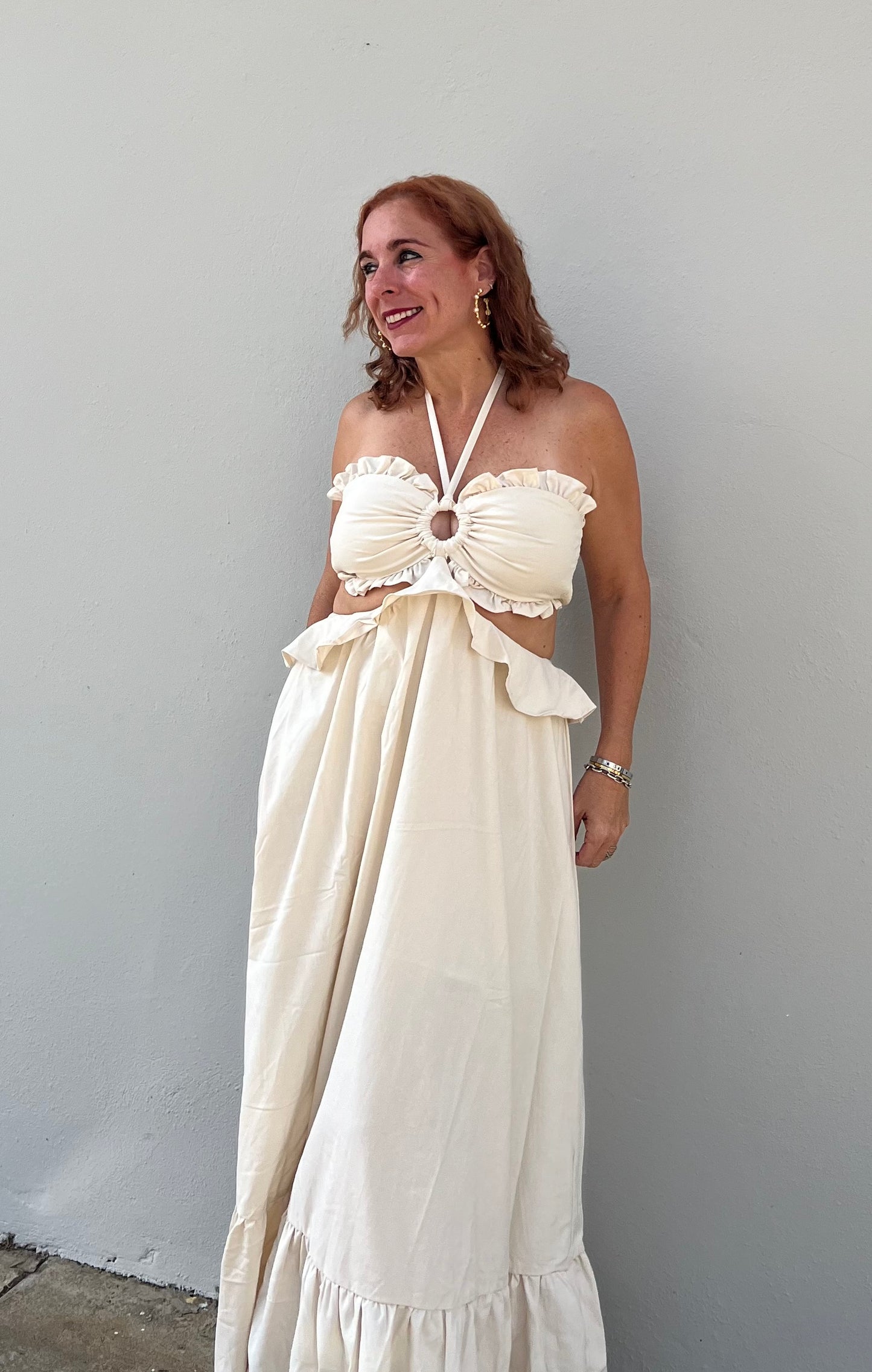 Ivory maxi dress