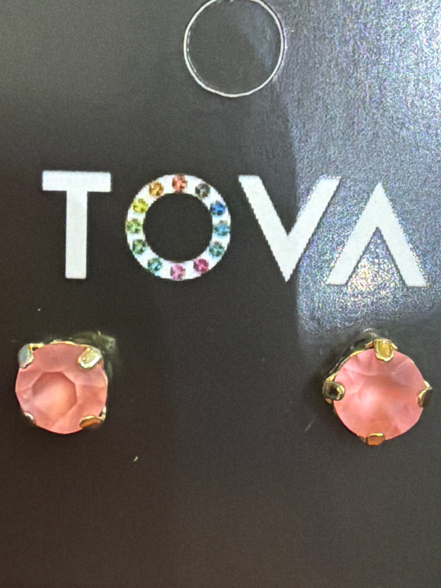 Tova Sarina studs rose peach matt