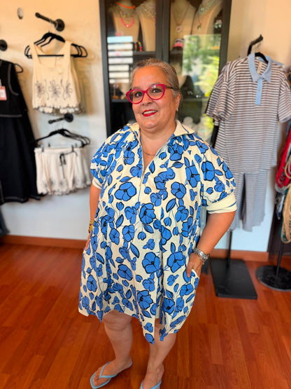 Blue Petal Dress