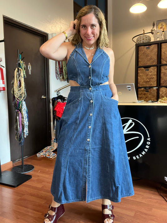 Delia cut out dress