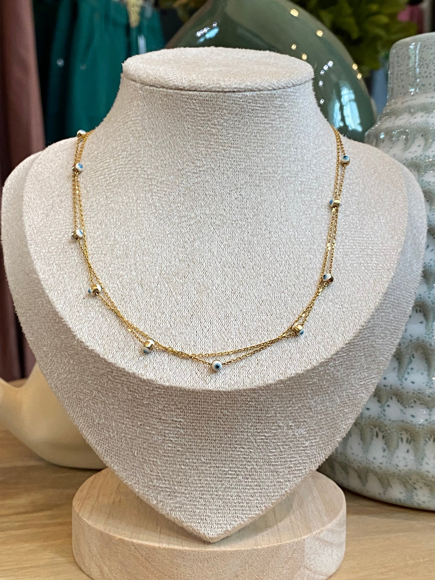 Indigo- Ojitos Necklace