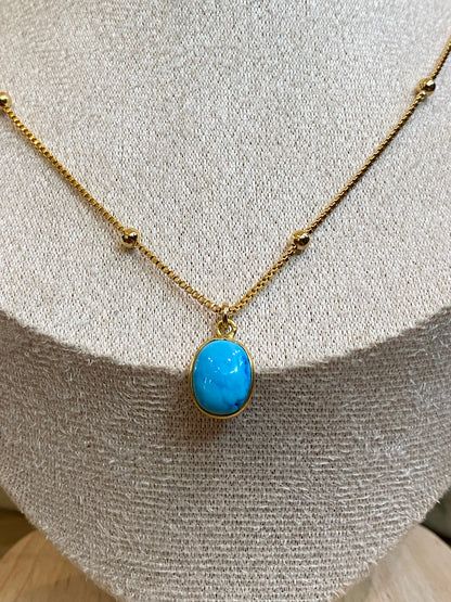 Indigo- Tortola Necklace in Turquoise