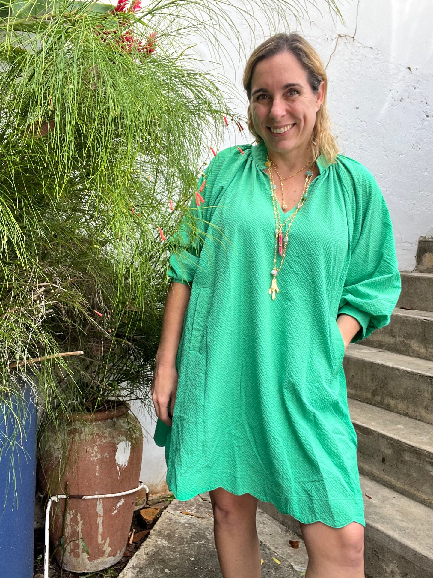 Green Volaito Dress