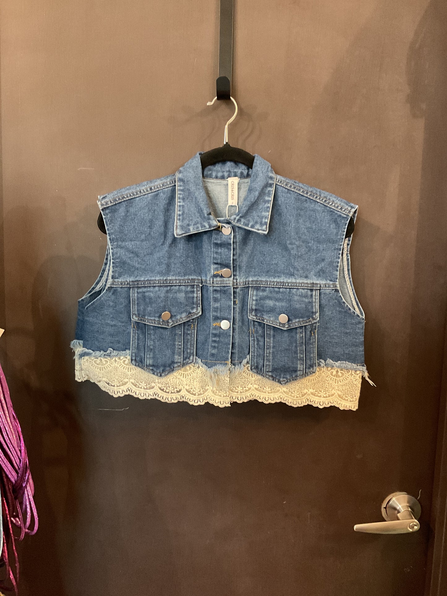 Denim Crop Top