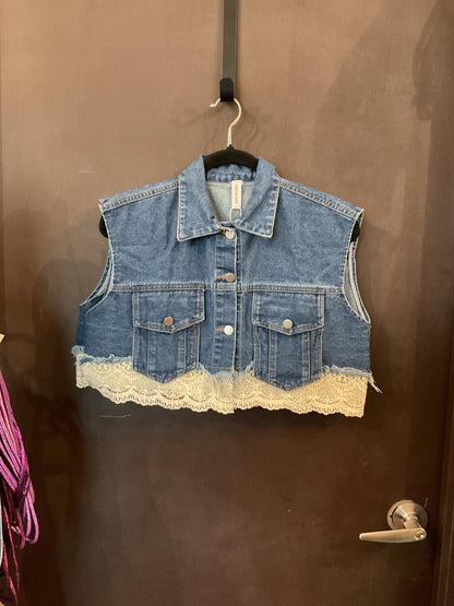 Denim Crop Top