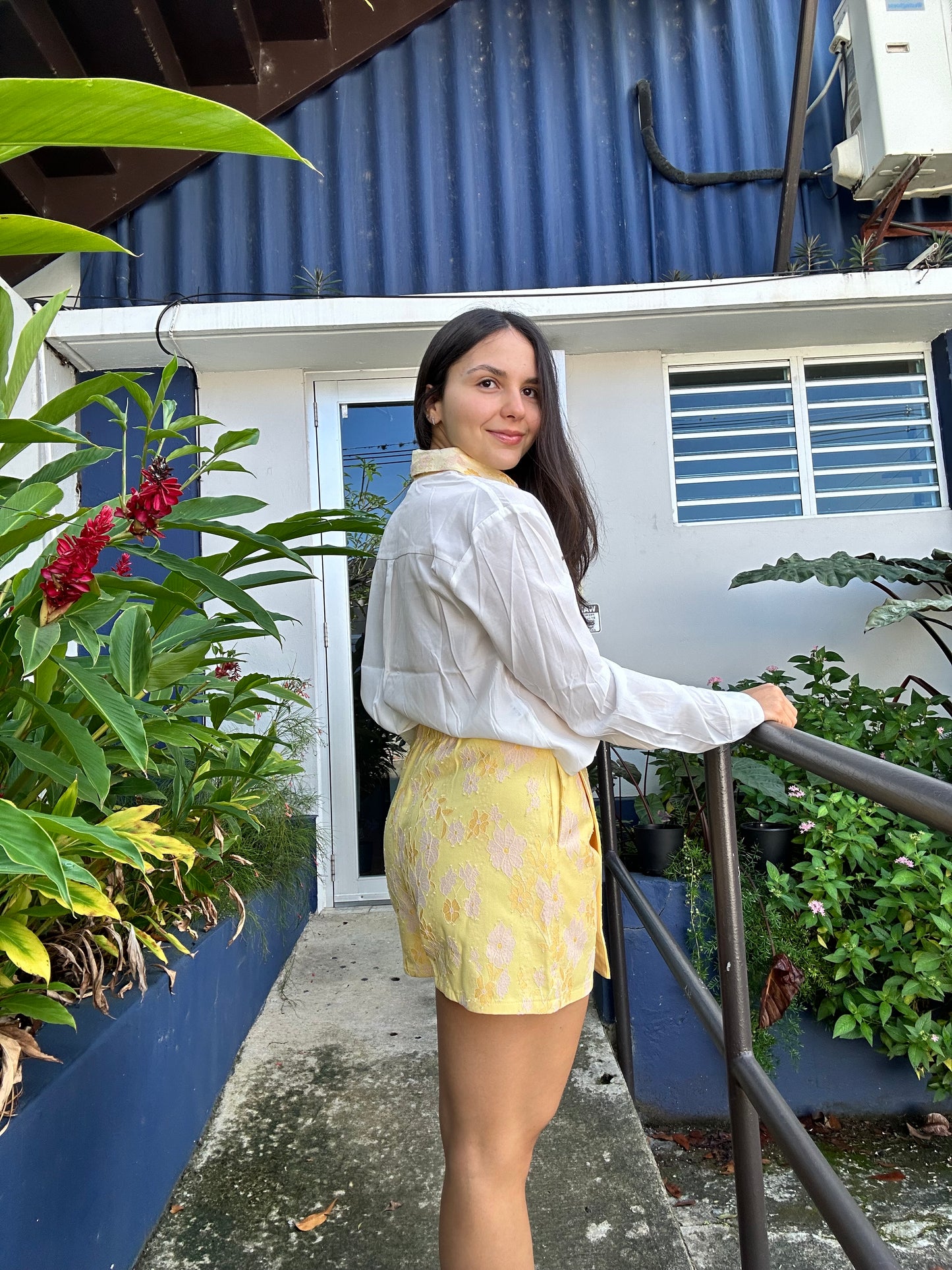 Yellow lace Skort
