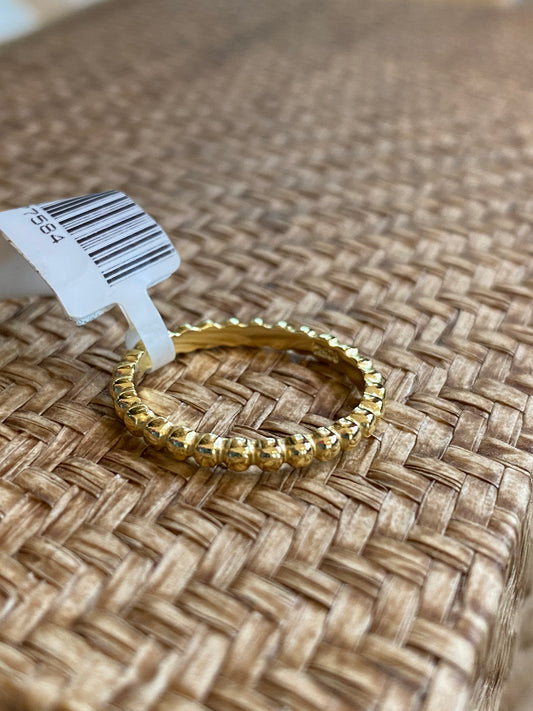 Indigo- Beaded Ring
