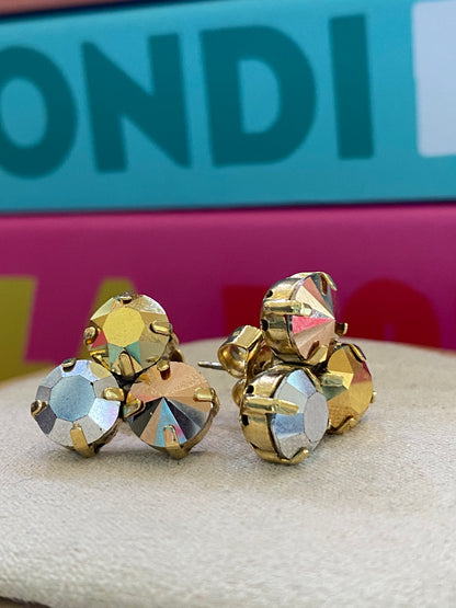 TOVA Ines Earrings in Mixed Metal