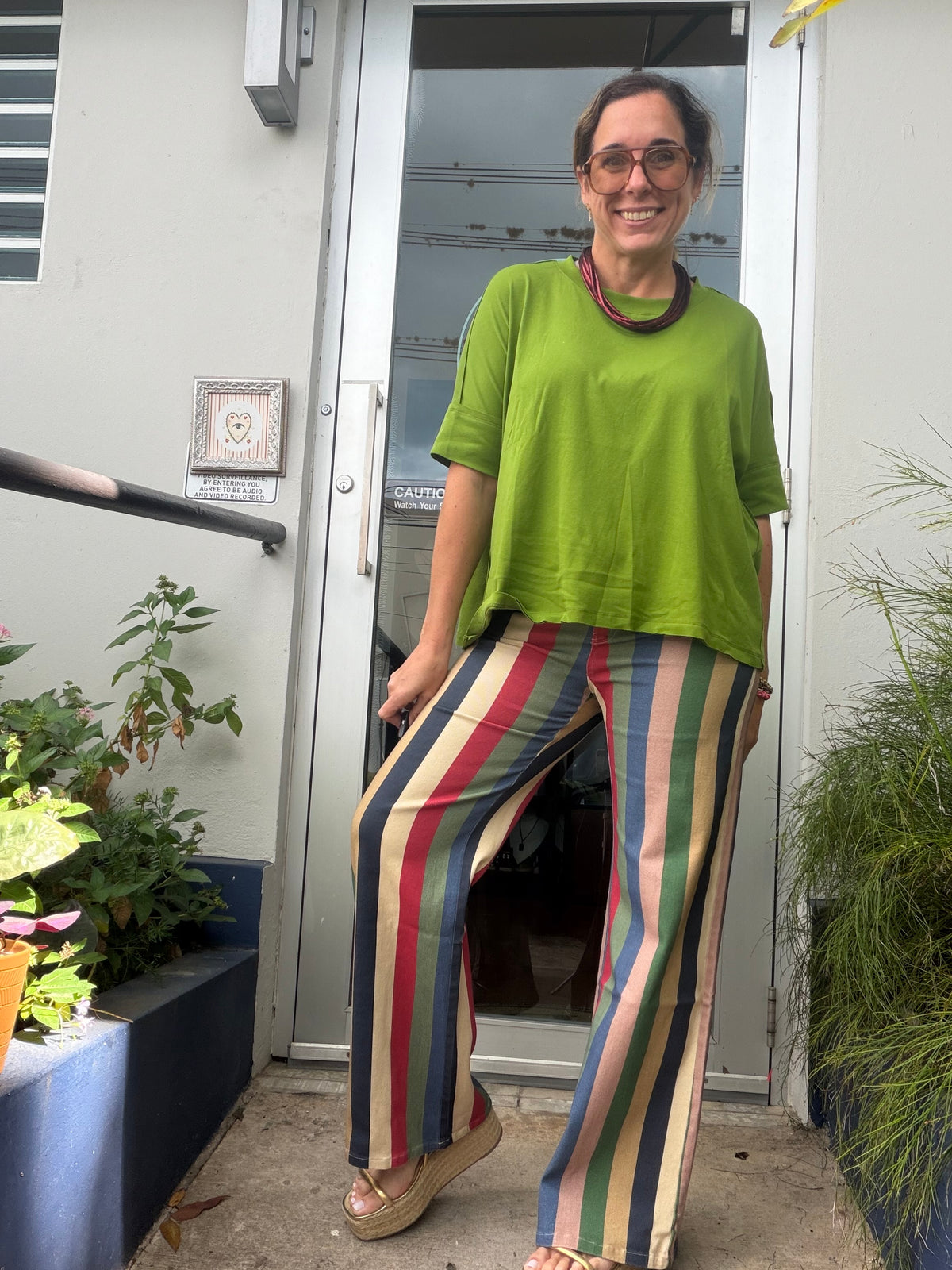 Multi Stripe Retro Pants
