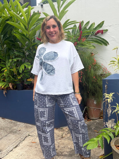 Flower patch top