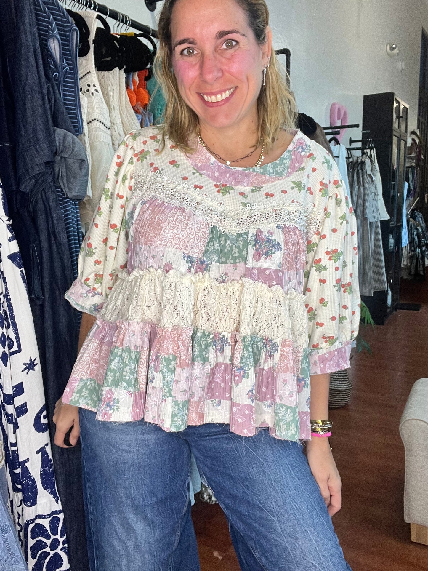 Strawberry Garden Blouse