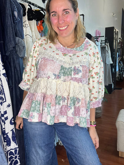 Strawberry Garden Blouse