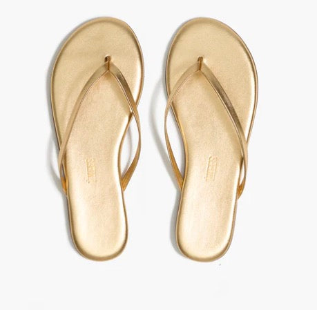 Tkees round gold flip flop