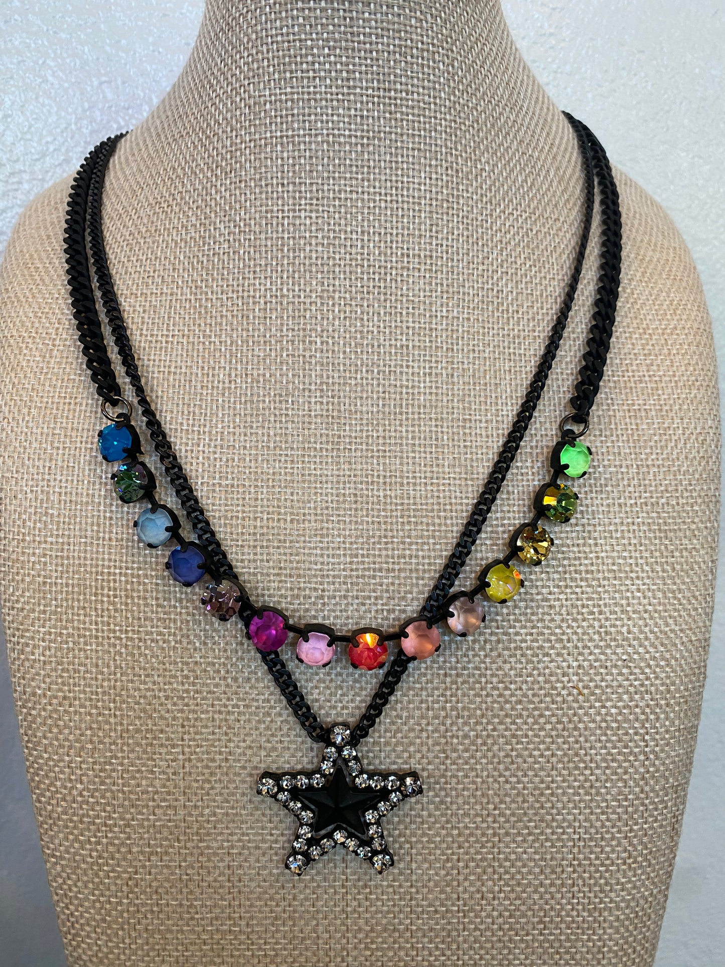 TOVA Layered Star Necklace