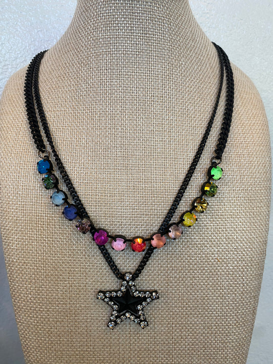 TOVA Layered Star Necklace