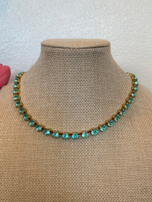 TOVA Sarina Necklace - Aqua