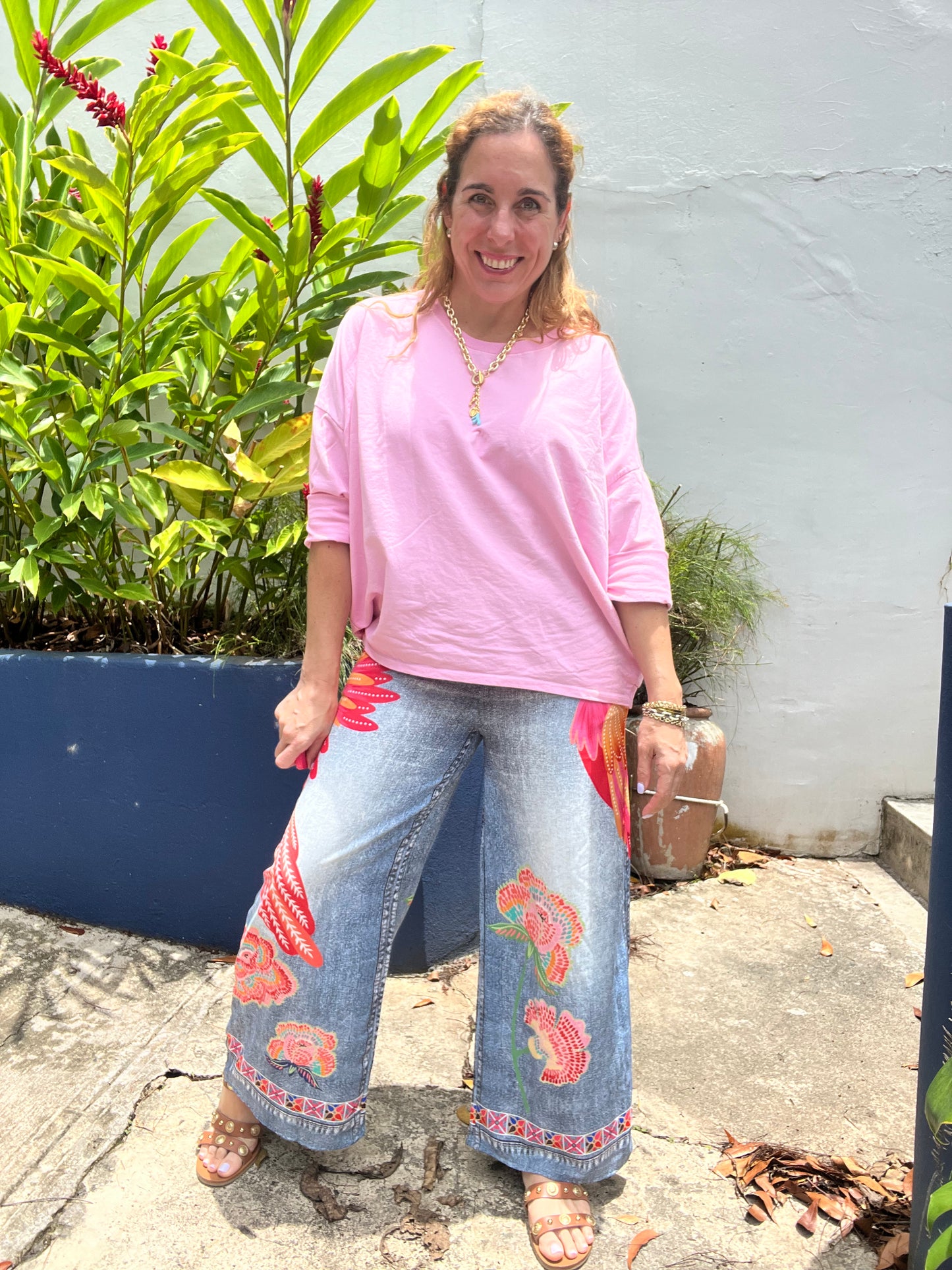 Sweet pink Italy top