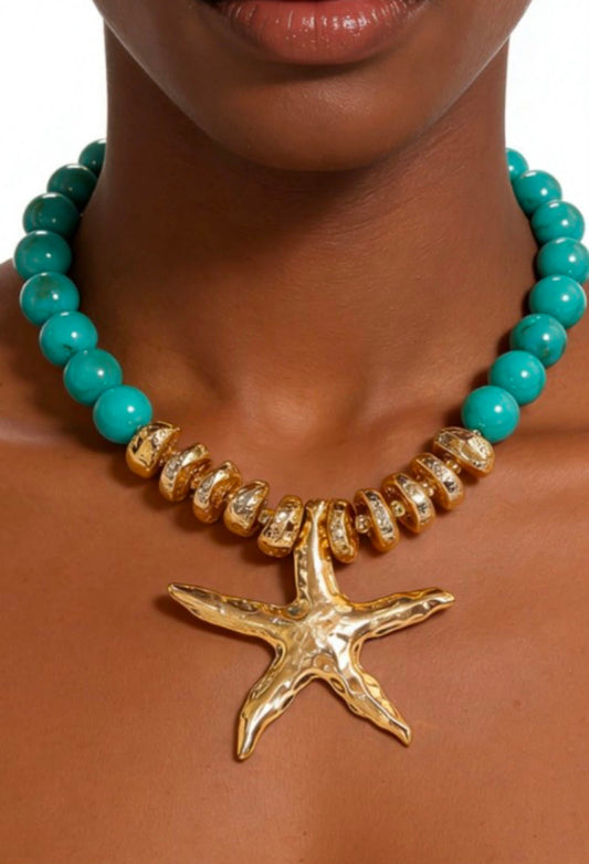 Starfish Turquoise Necklace