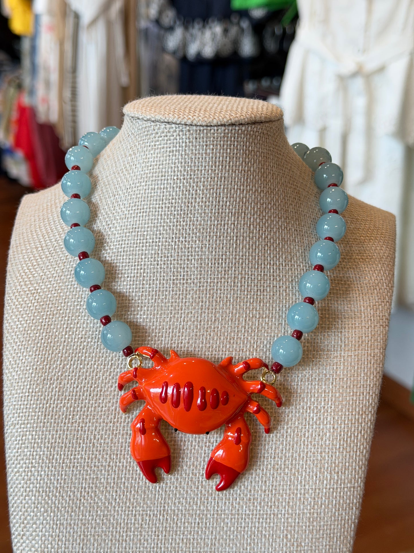 Crab Beaded Necklaces
