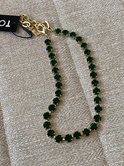 TOVA Oakland Necklace in Emerald