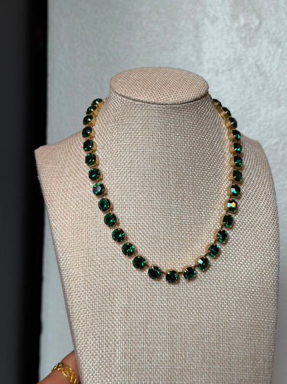 TOVA Oakland Necklace in Emerald