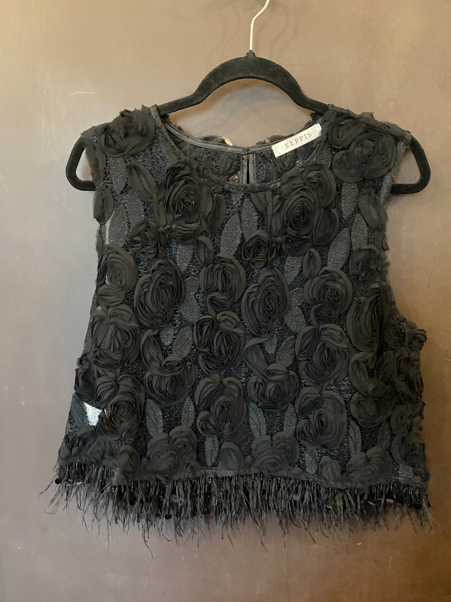Black lace top