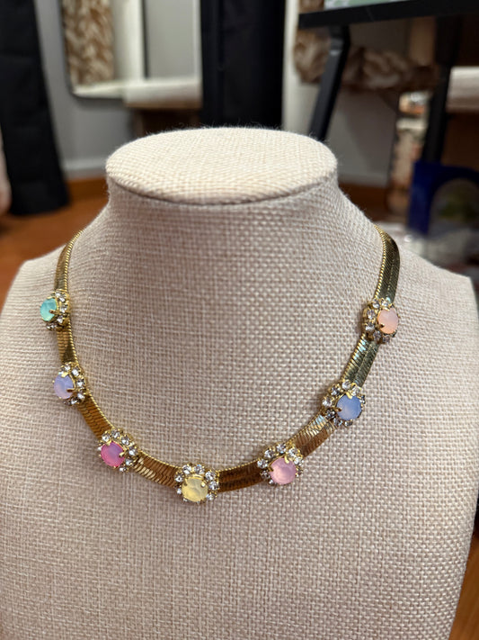 TOVA Kirsten Necklace in Fairy Dust Antique Gold