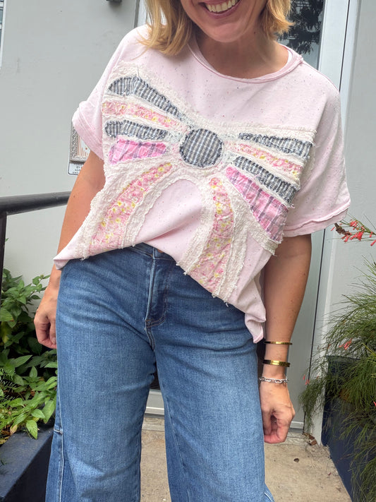 Pink Bow Top