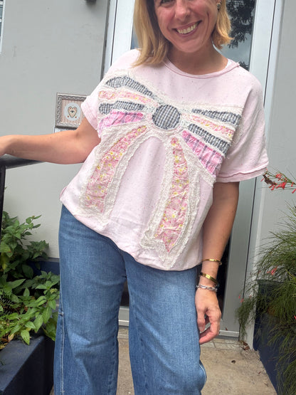 Pink Bow Top